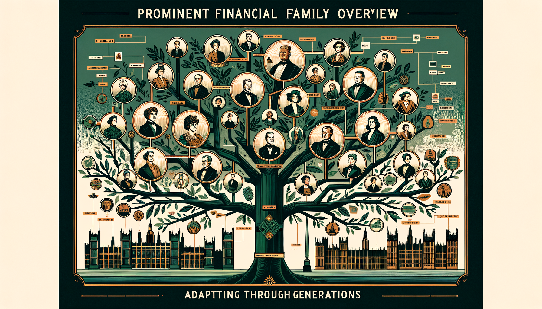 Illustration for section: Rothschild Family Overview and Current Status Modern-Day Rothschild Family Dynamics In contemporary - rothschild family overview