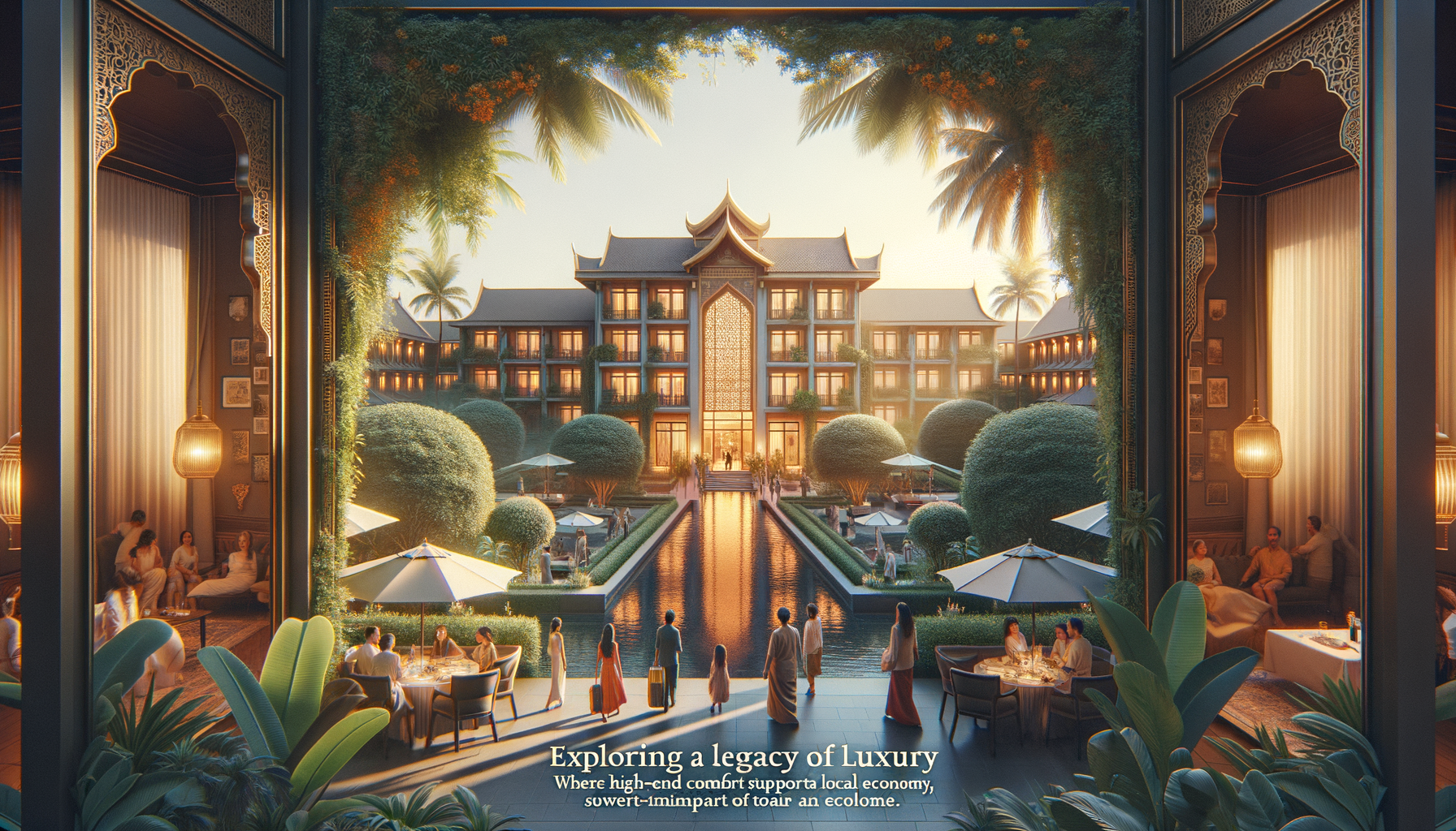 Illustration for section: B. Contributions to Tourism and Economy The Rothschild hospitality investments significantly impact - rothschild legacy insights